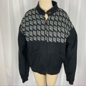 Reversible Asian bomber jacket